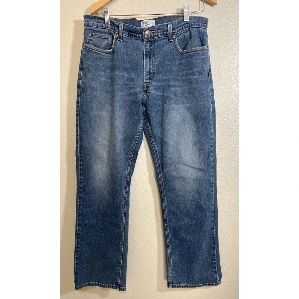 Levi's 285 Denizen Men Blue Denim Relaxed Fit Medium Wash Jean Size 34x 30